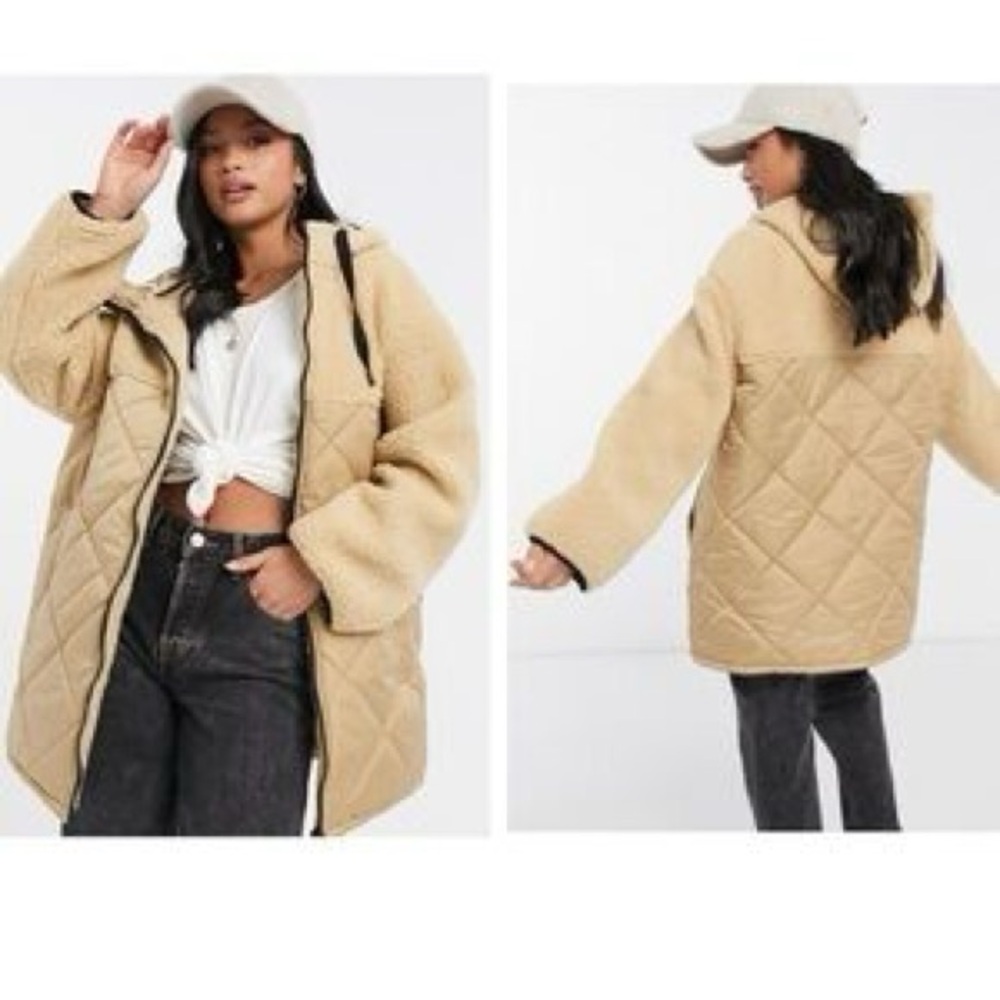 ASOS Beige Puffer Jacket